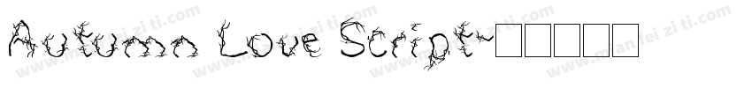 Autumn Love Script字体转换